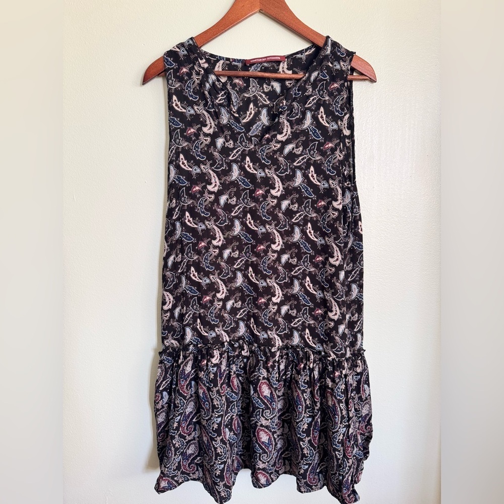 Comptoir Des Cotonniers Black Paisley Dress